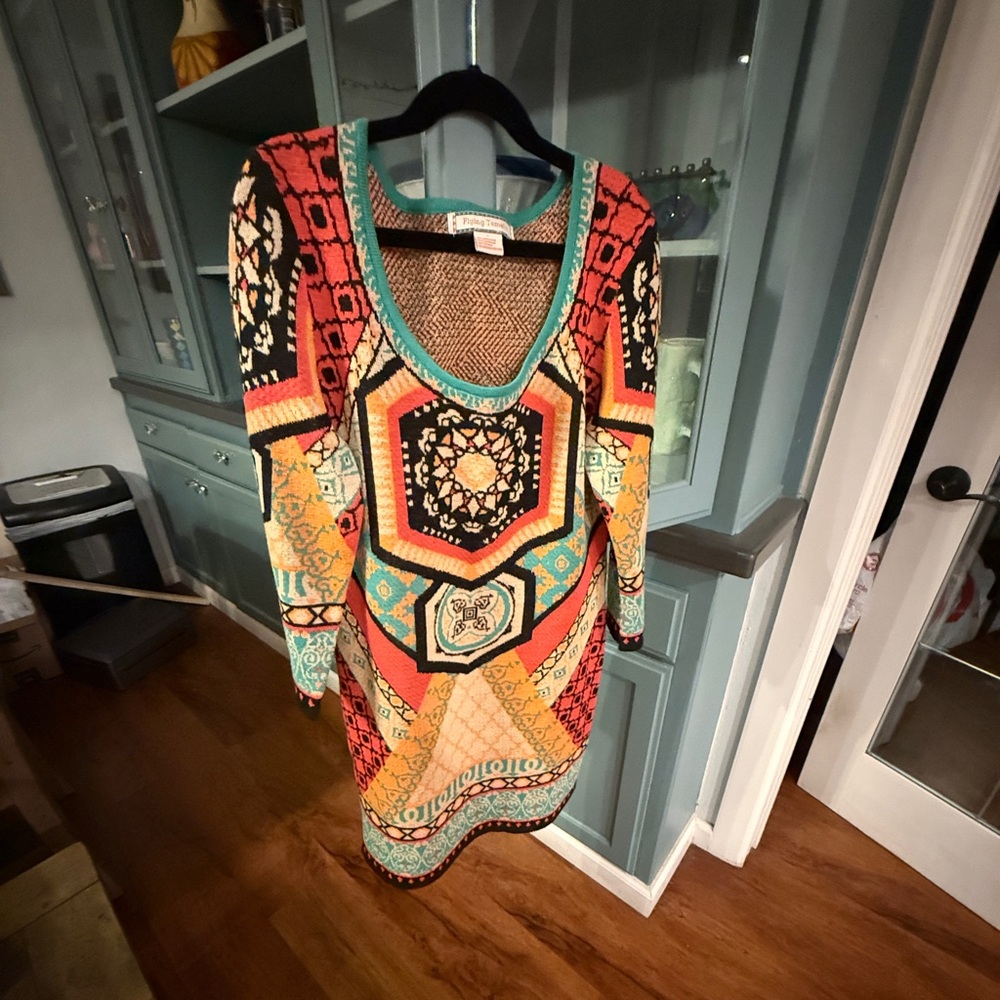 Flying Tomato Multicolor Geometric Blouse/dress